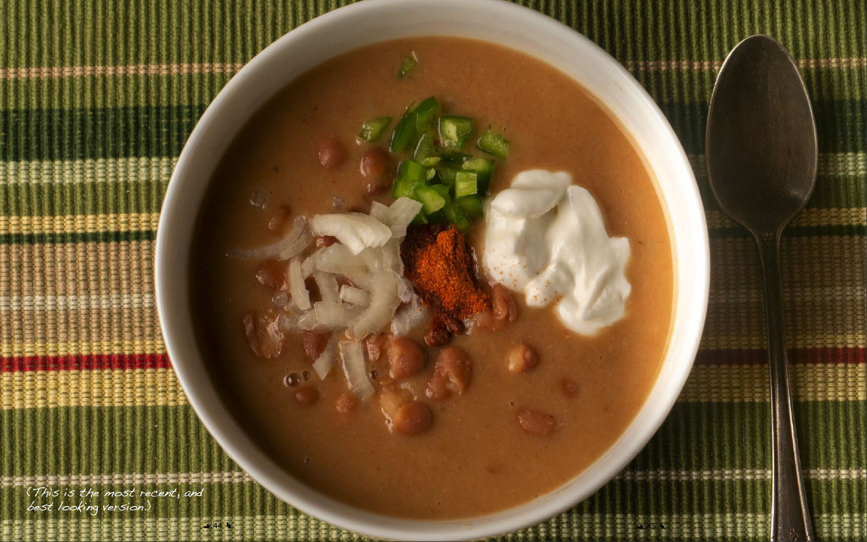 Photograph of a
        bowl of fava bean soup