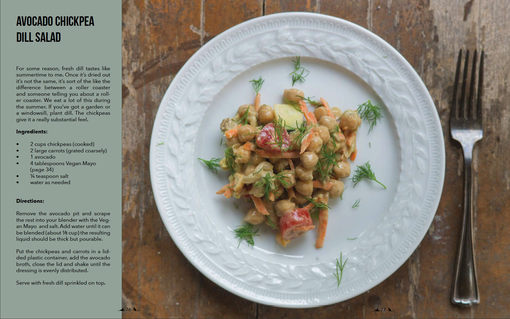 Photograph of
        chickpea salad